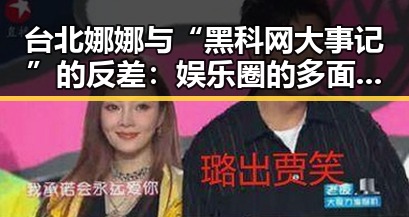 台北娜娜与“黑科网大事记”的反差：娱乐圈的多面人生